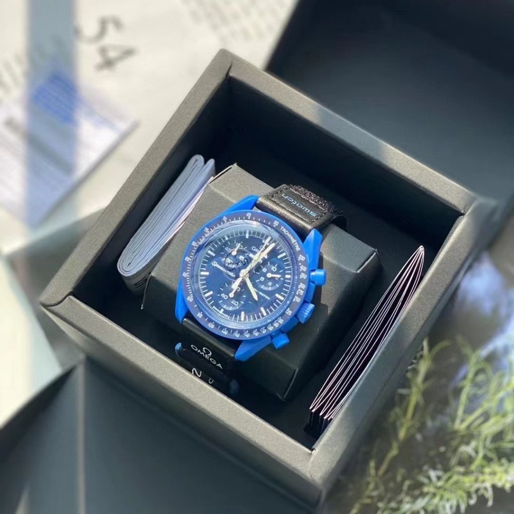 Omega. Neptune mission (dark blue)